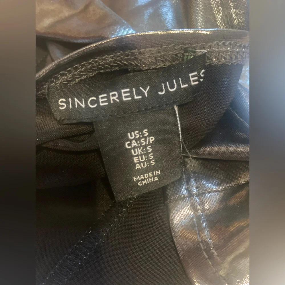 Silver gunmetal corset style crop top sz S - Picture 3 of 7